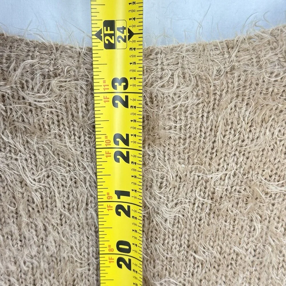 Zara Knitwear Winter Fancy Collection Open Front Cardigan Sweater Brown Size 7 - Picture 11 of 15